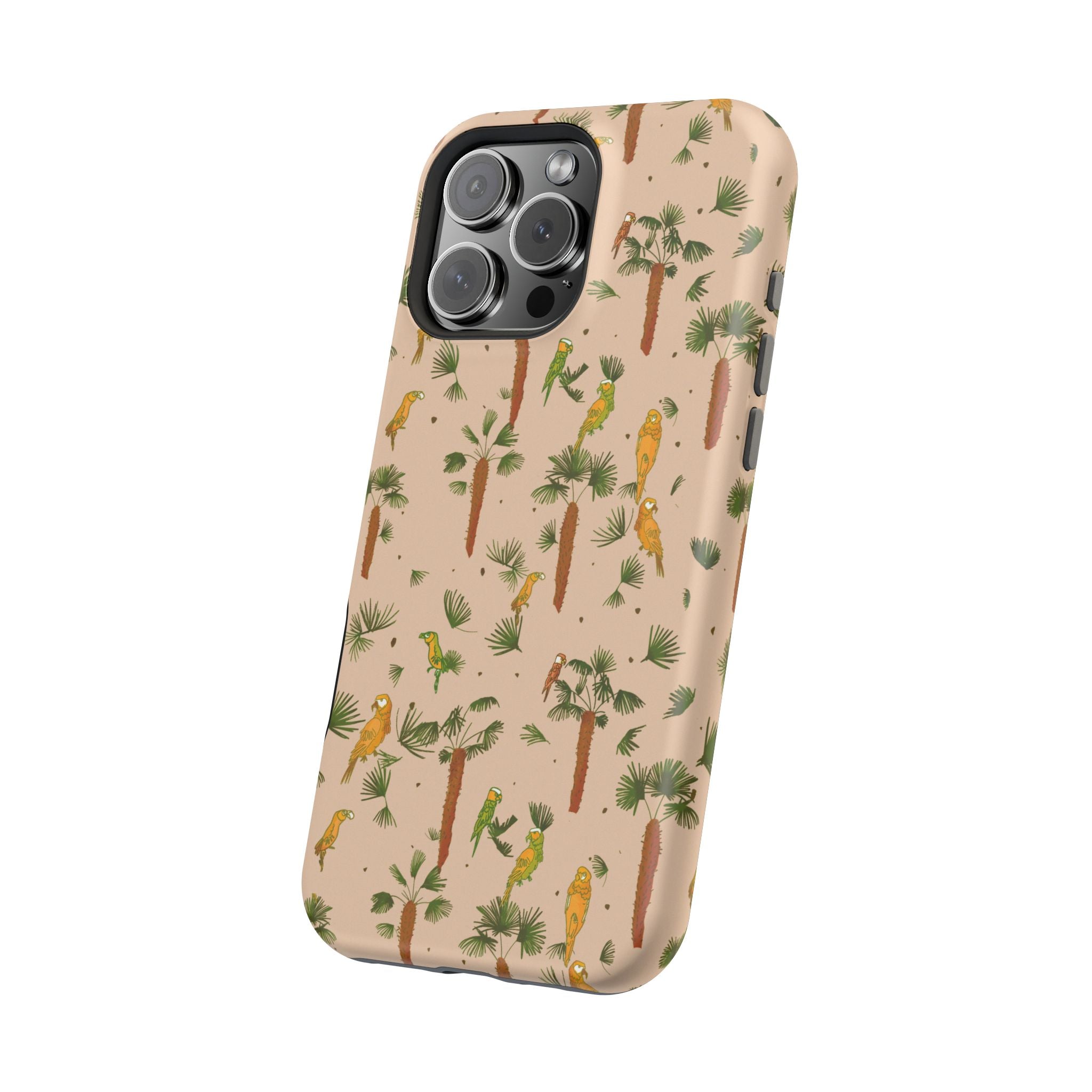 Tropical Paradise Magnetic Tough Case for iPhone Sandy Beige