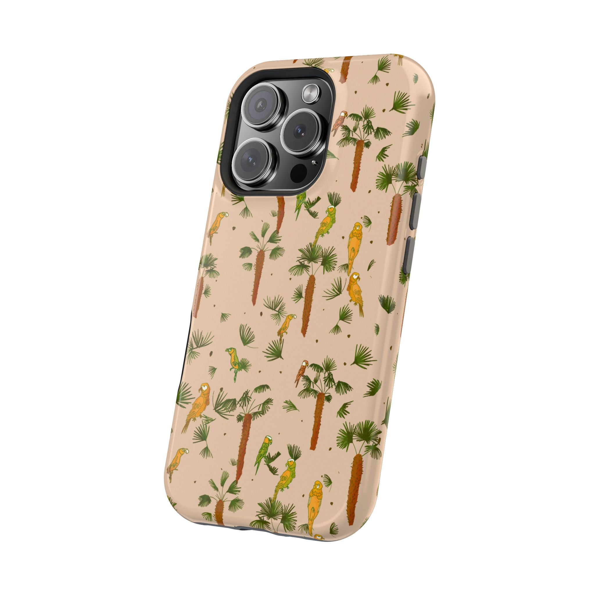 Tropical Paradise Magnetic Tough Case for iPhone Sandy Beige