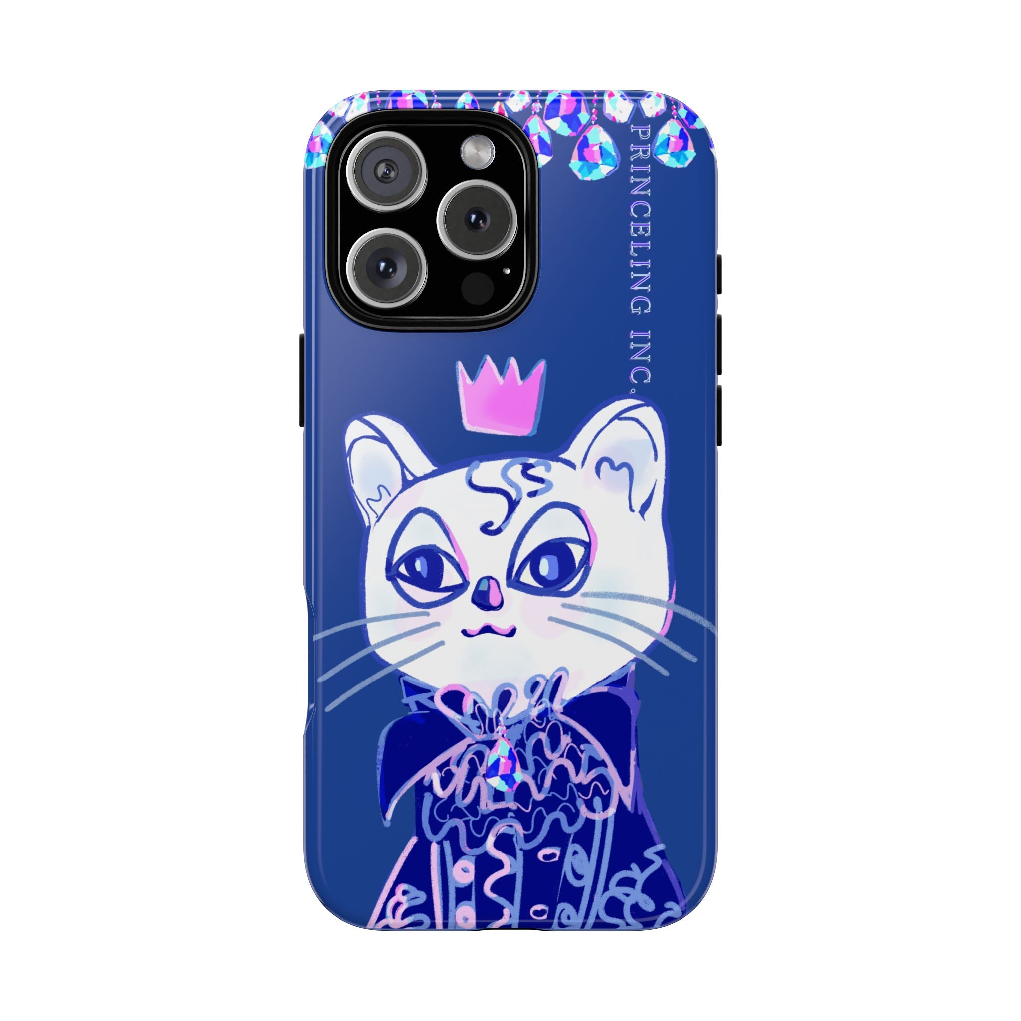 His Meowjesty iPhone Case – Indigo Cat Royalty