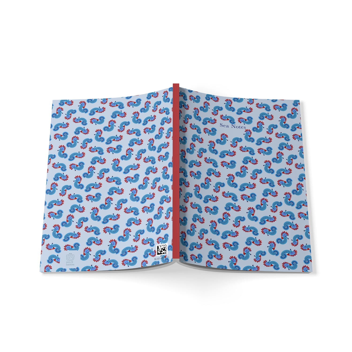 Coastal Seahorse Notebook | Mediterranean Folk Journal