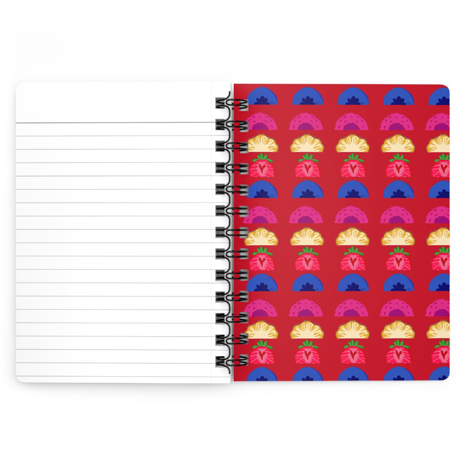 Tutti Frutti 5&quot;x7&quot; Spiral Bound Journal Red