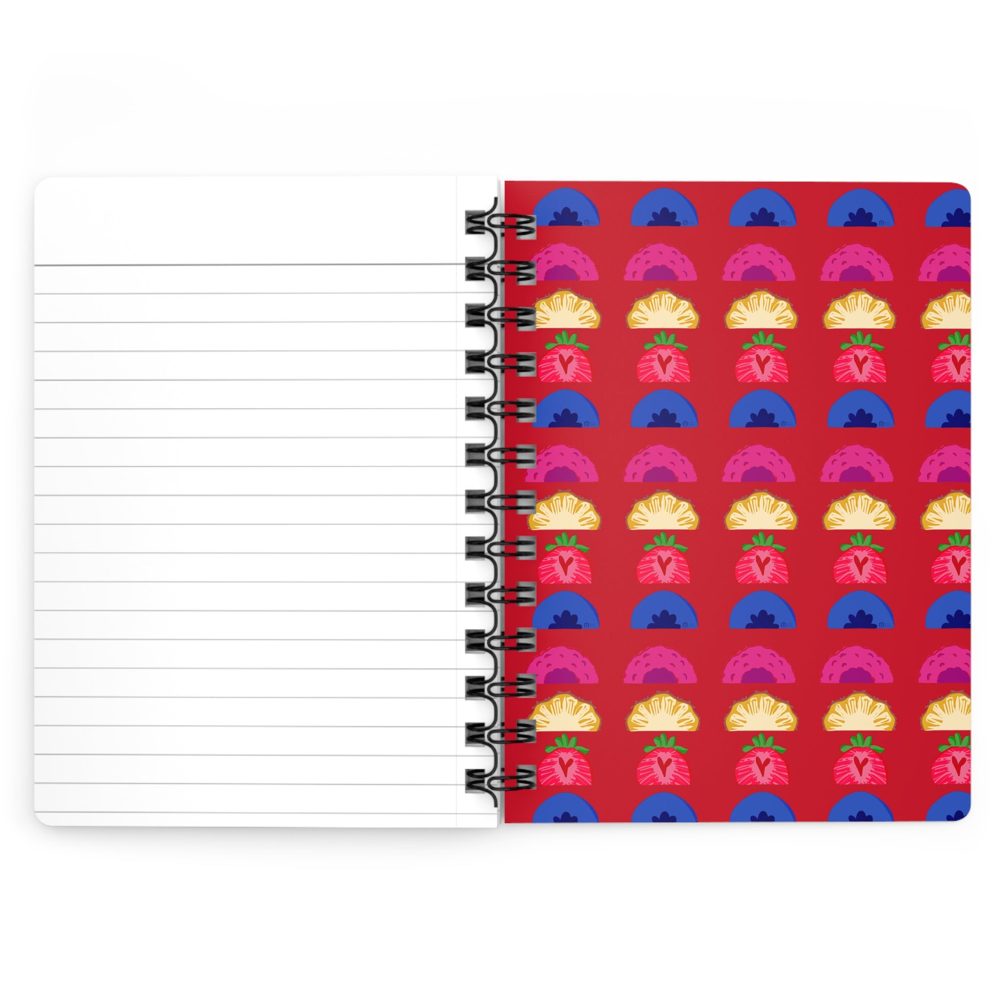 Tutti Frutti 5&quot;x7&quot; Spiral Bound Journal Red