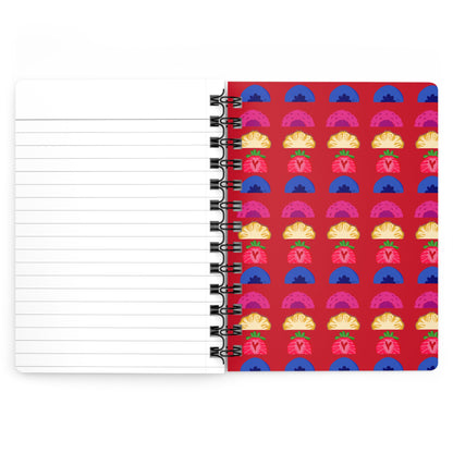 Tutti Frutti 5&quot;x7&quot; Spiral Bound Journal Red