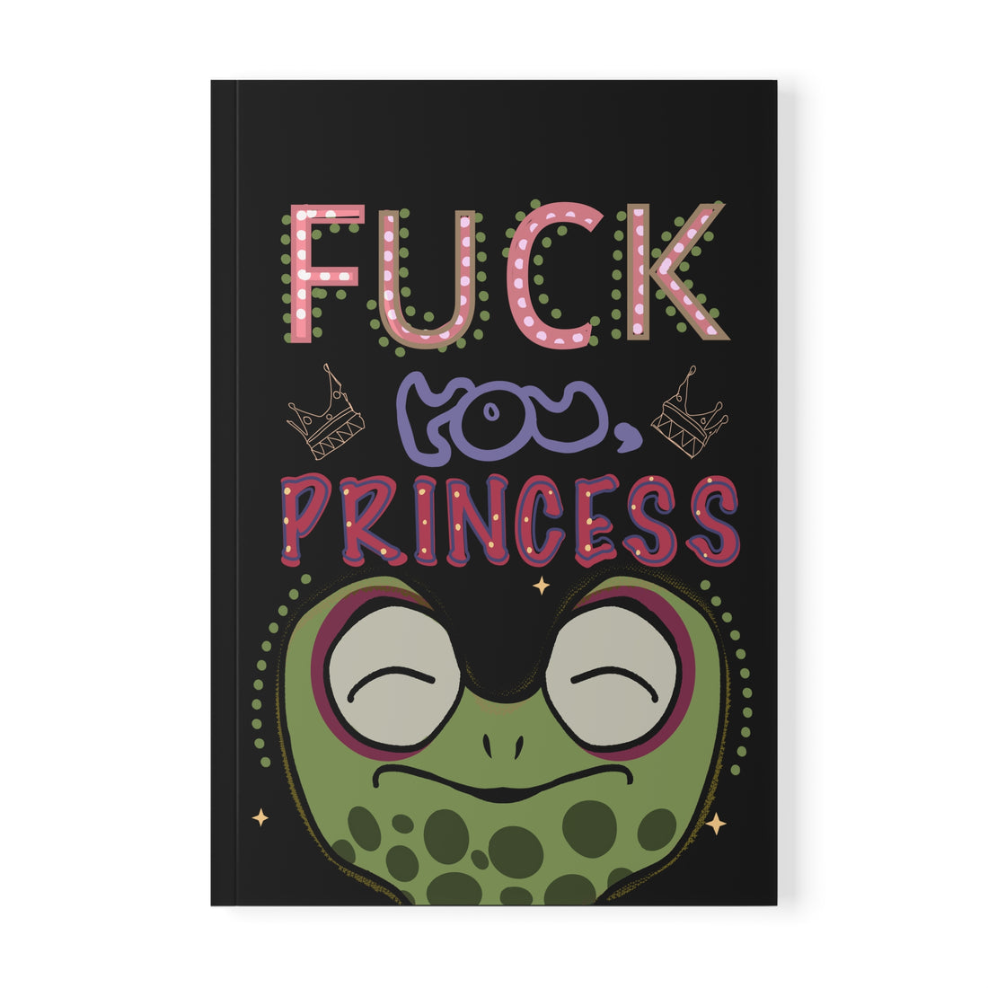 Sassy Frog Notebook, A5 black