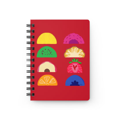 Tutti Frutti 5&quot;x7&quot; Spiral Bound Journal Red