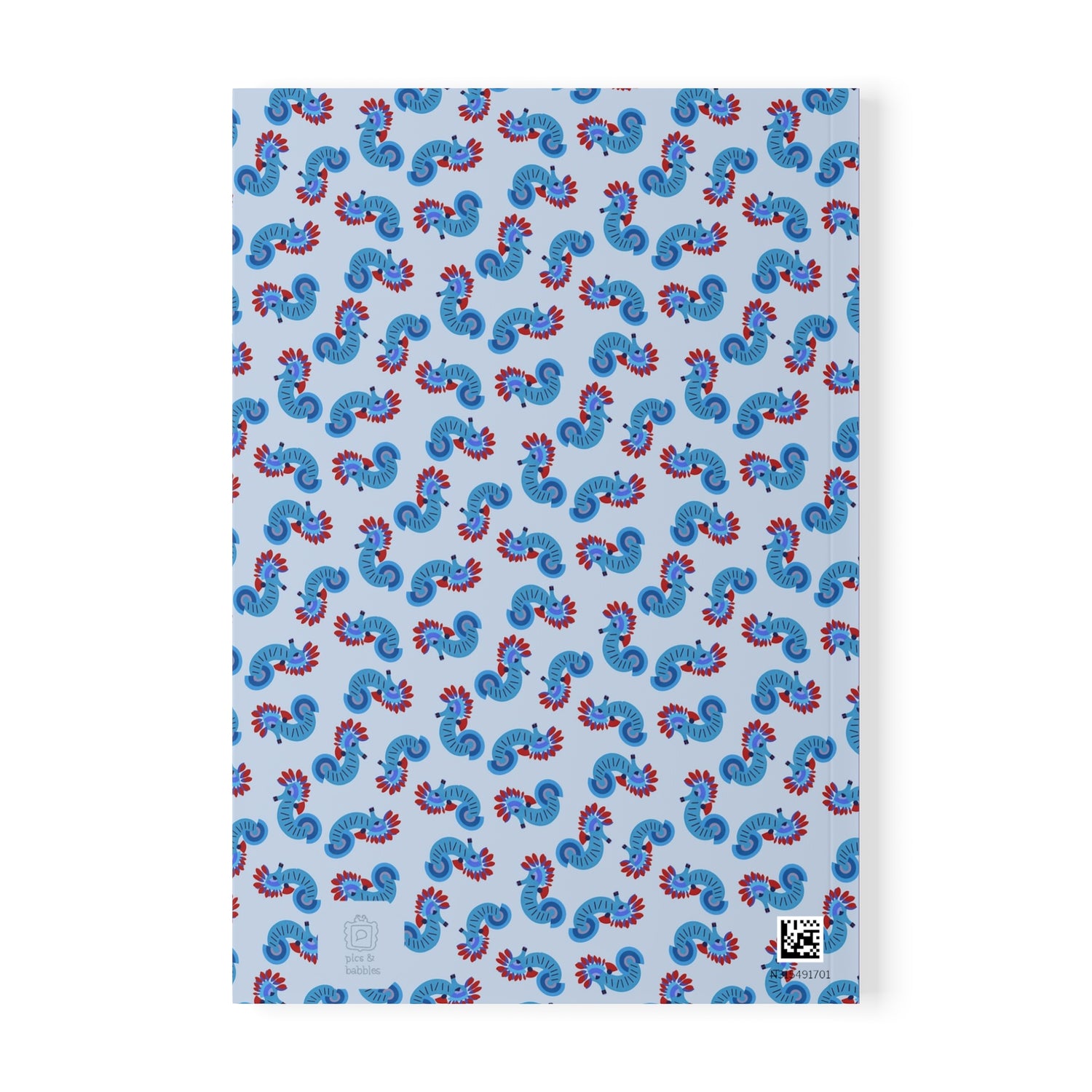 Coastal Seahorse Notebook | Mediterranean Folk Journal