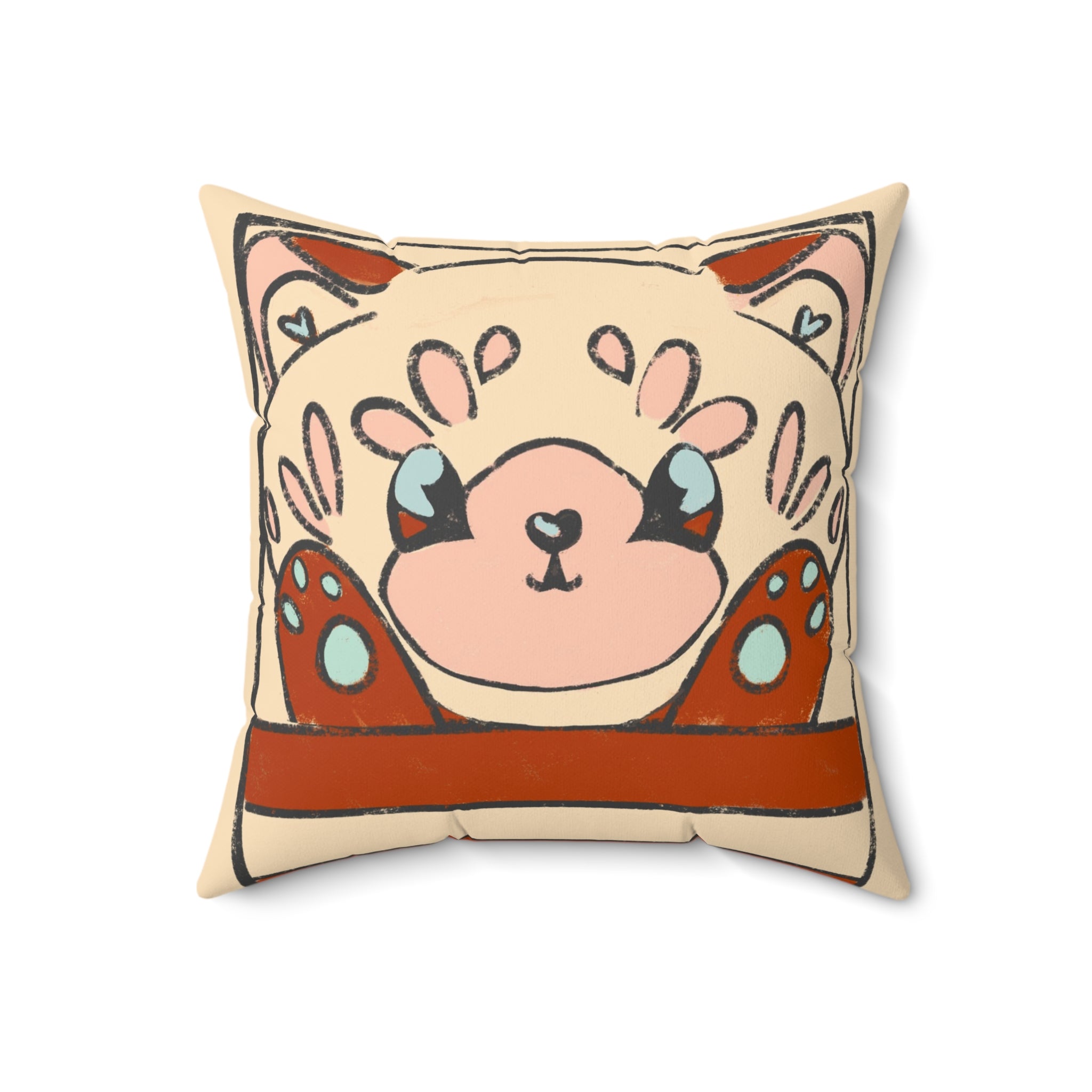 Red Panda Throw Pillow