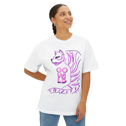 Go Wild Tiger Tee – Soft Power in Bold Purple