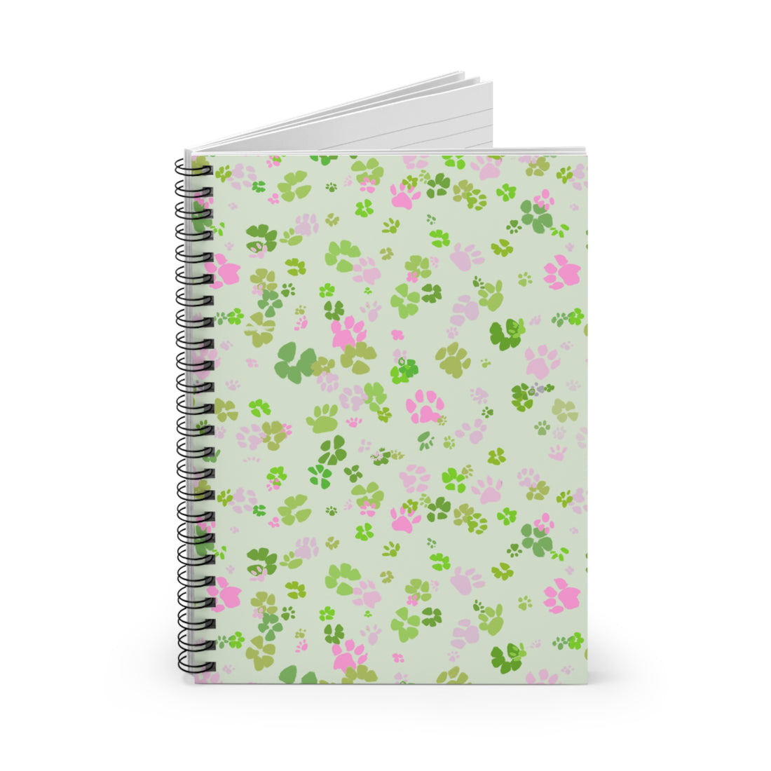 🌿 Whimsy Paws Meadow – Spiral Notebook