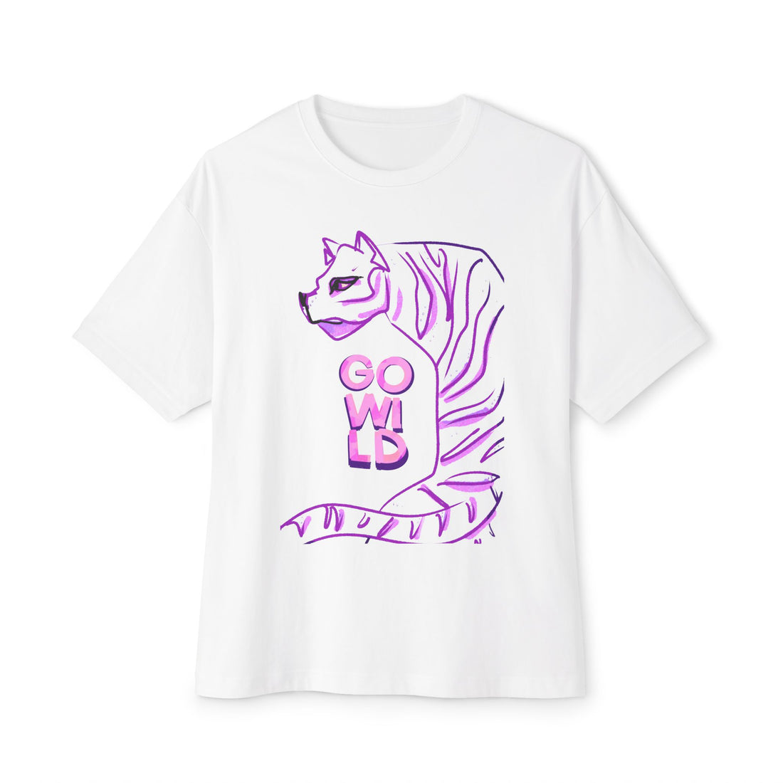 Go Wild Tiger Tee – Soft Power in Bold Purple