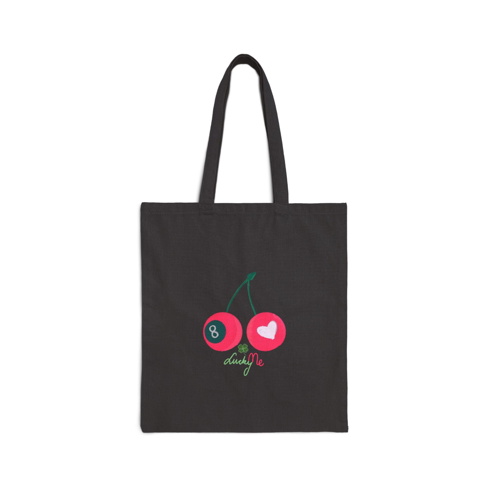 🍒  Lucky Me  Eco-Friendly Cotton Canvas Tote Bag