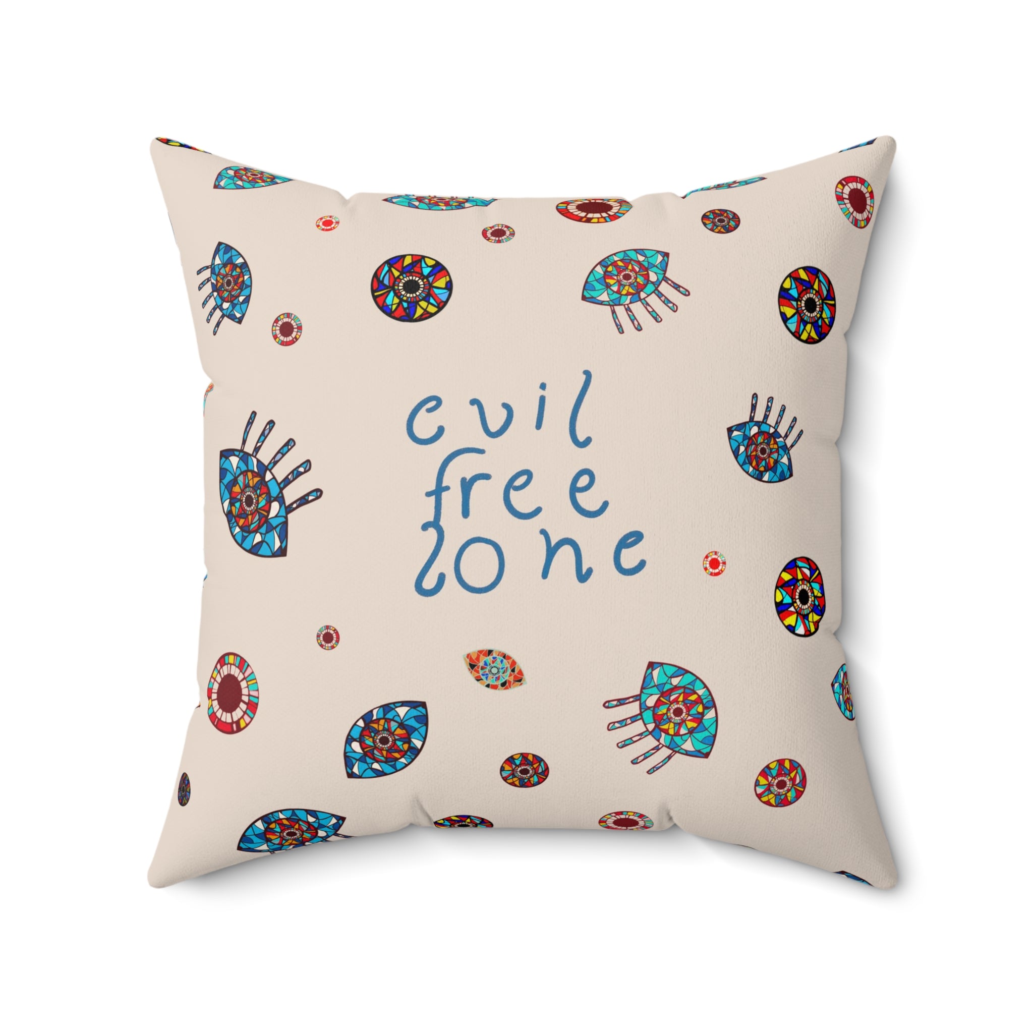 Evil Eye Throw Pillow