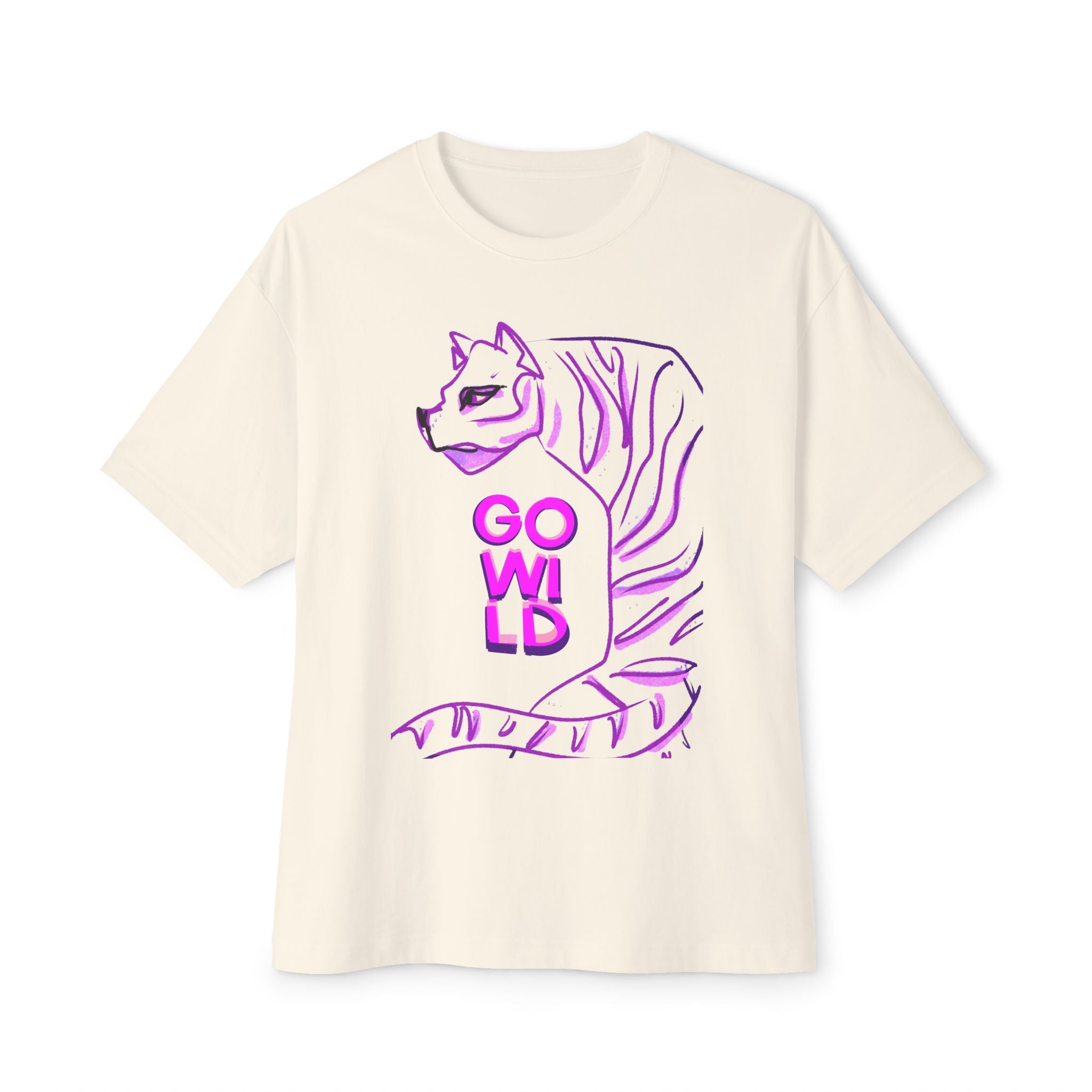 Go Wild Tiger Tee – Soft Power in Bold Purple