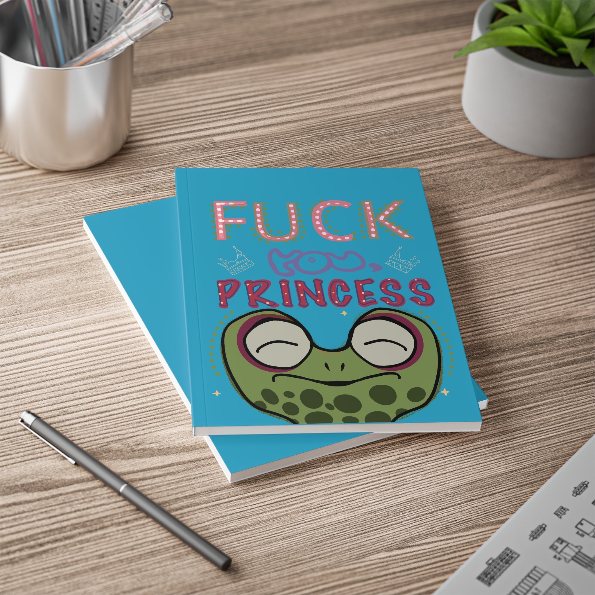 Frog Softcover Notebook, A5 Turquoise