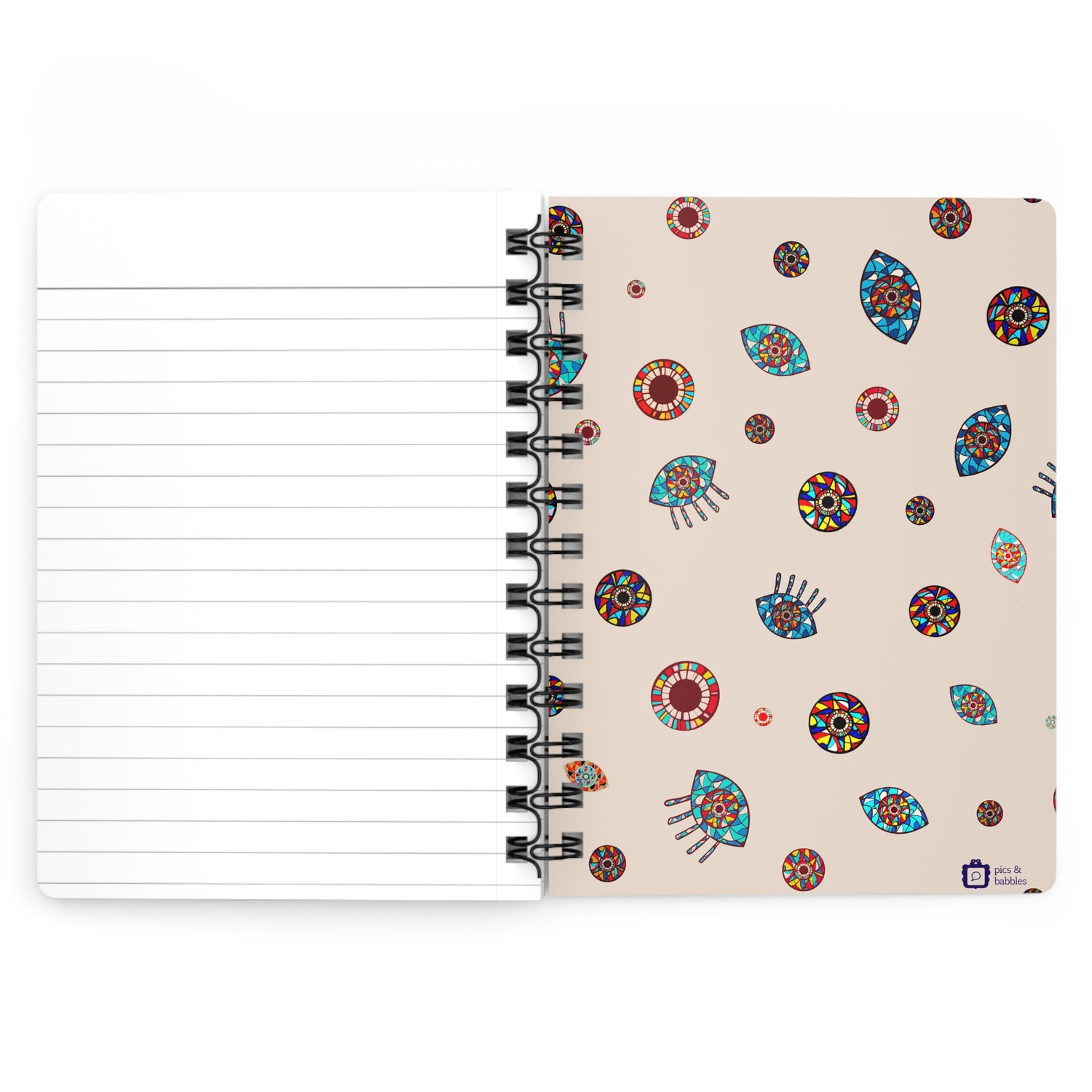 Evil Eye Spiral Bound Journal 5&quot;x7&quot;