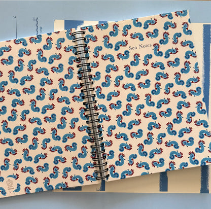 Seahorse Spiral-Notebook | Mediterranean Folk Journal