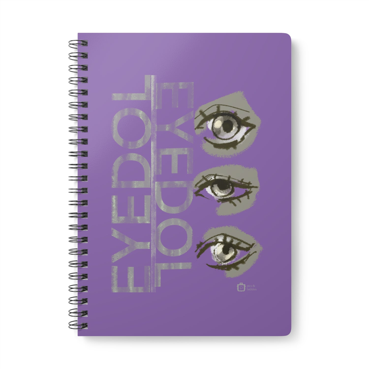 Eyedol Wire-bound Softcover Notebook, A5 5.9&quot; x 8.3&quot; (14.7 x 21.1cm)