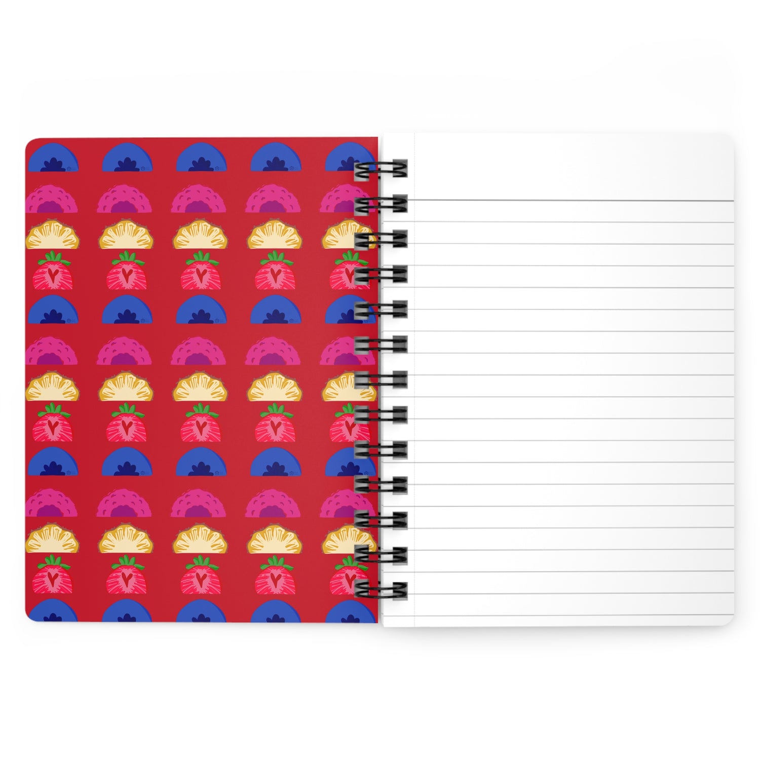 Tutti Frutti 5&quot;x7&quot; Spiral Bound Journal Red