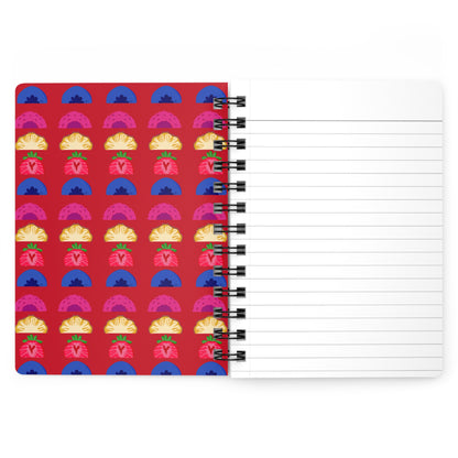 Tutti Frutti 5&quot;x7&quot; Spiral Bound Journal Red