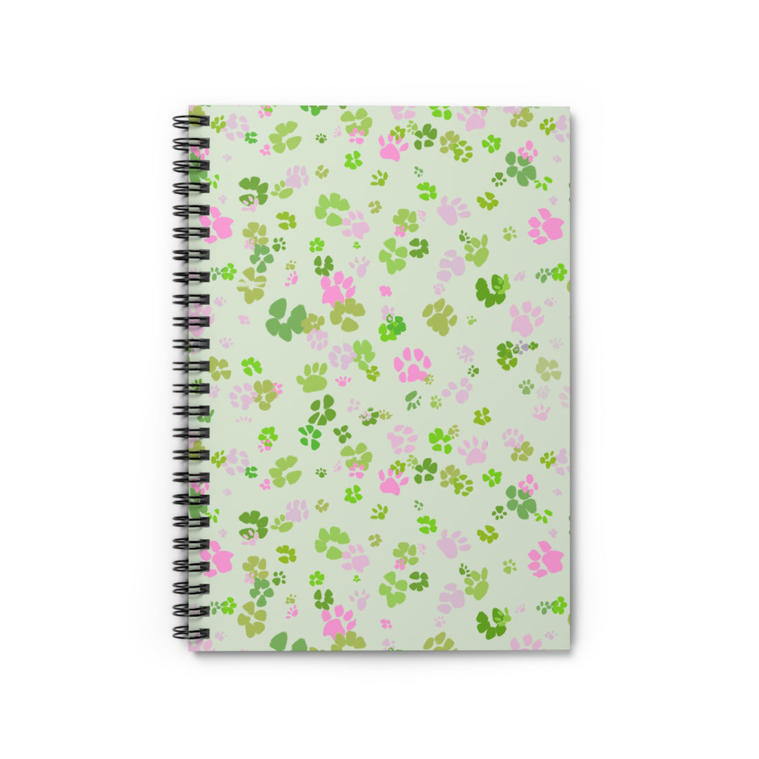 🌿 Whimsy Paws Meadow – Spiral Notebook