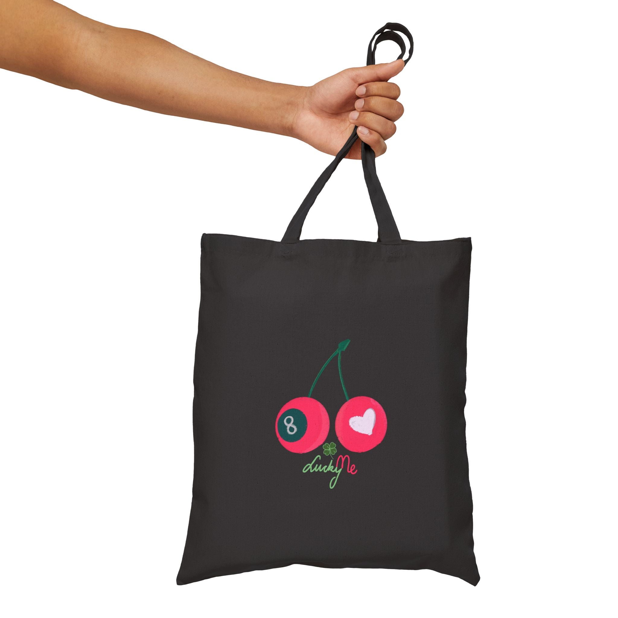 🍒  Lucky Me  Eco-Friendly Cotton Canvas Tote Bag