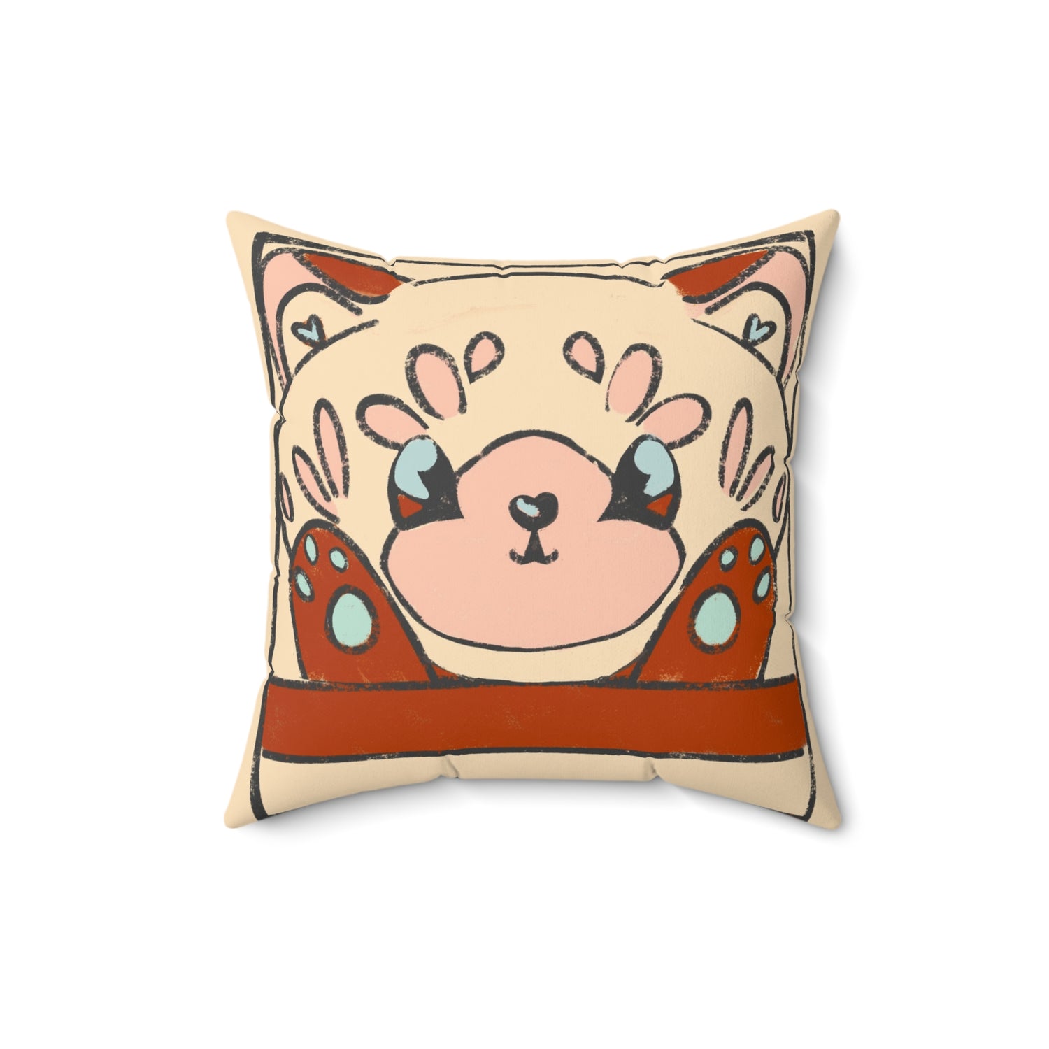 Red Panda Throw Pillow