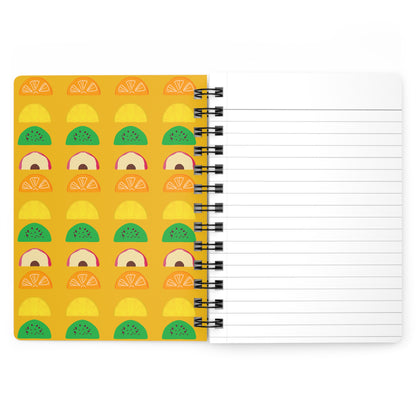 Tutti Frutti 5&quot;x7&quot; Spiral Bound Journal Yellow