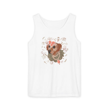 🐶 Baroque Pup Tank Top – Vintage Dog Portrait Shirt – Petcore Aesthetic Graphic Tee