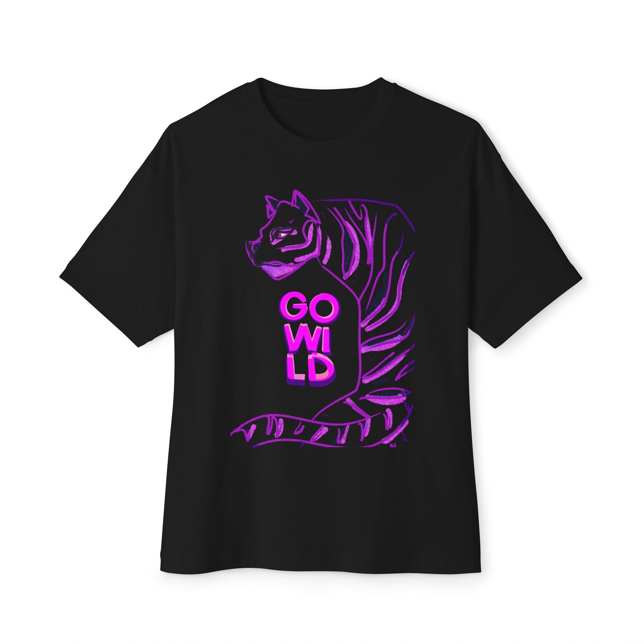 Go Wild Tiger Tee – Soft Power in Bold Purple