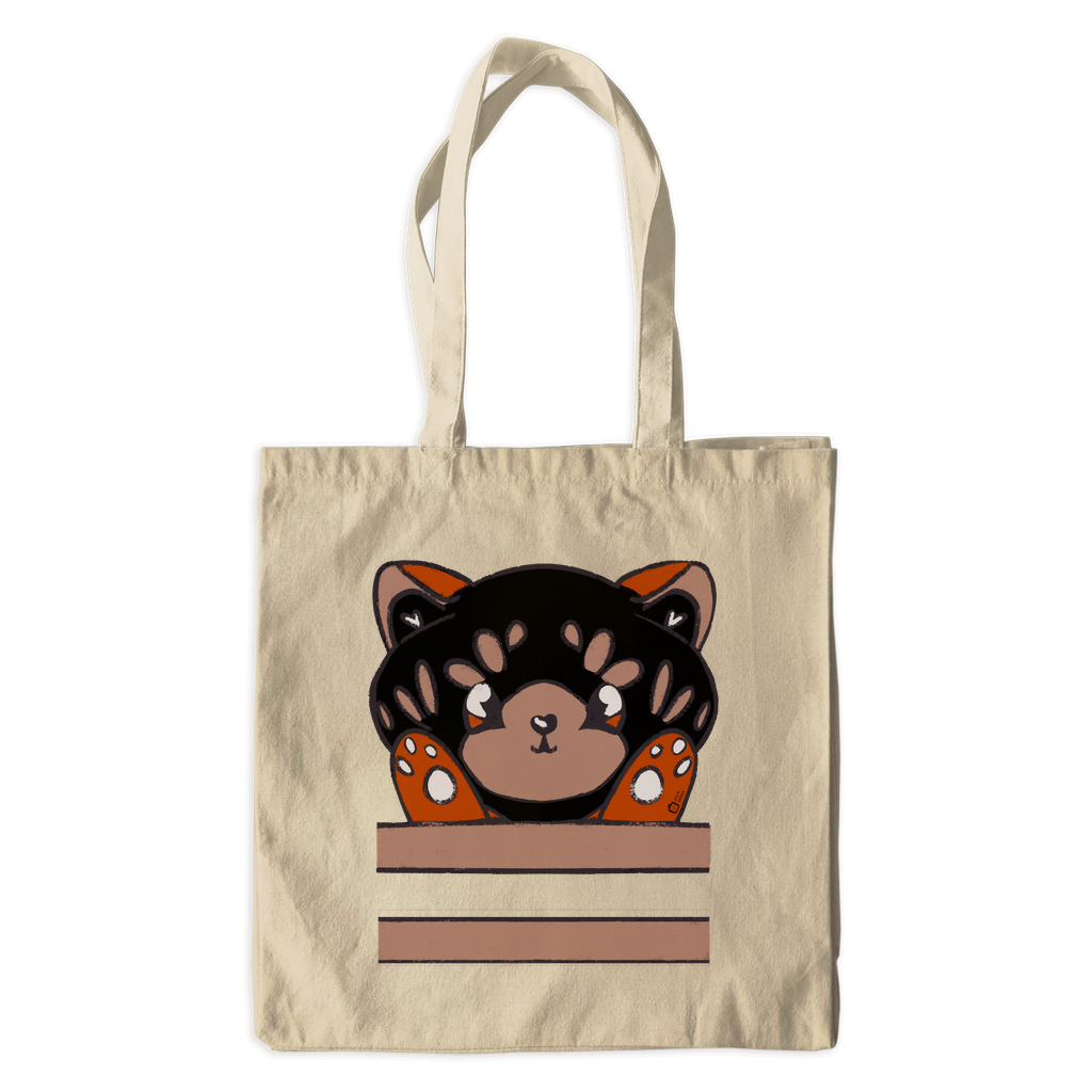 Red Panda Canvas Tote Bag