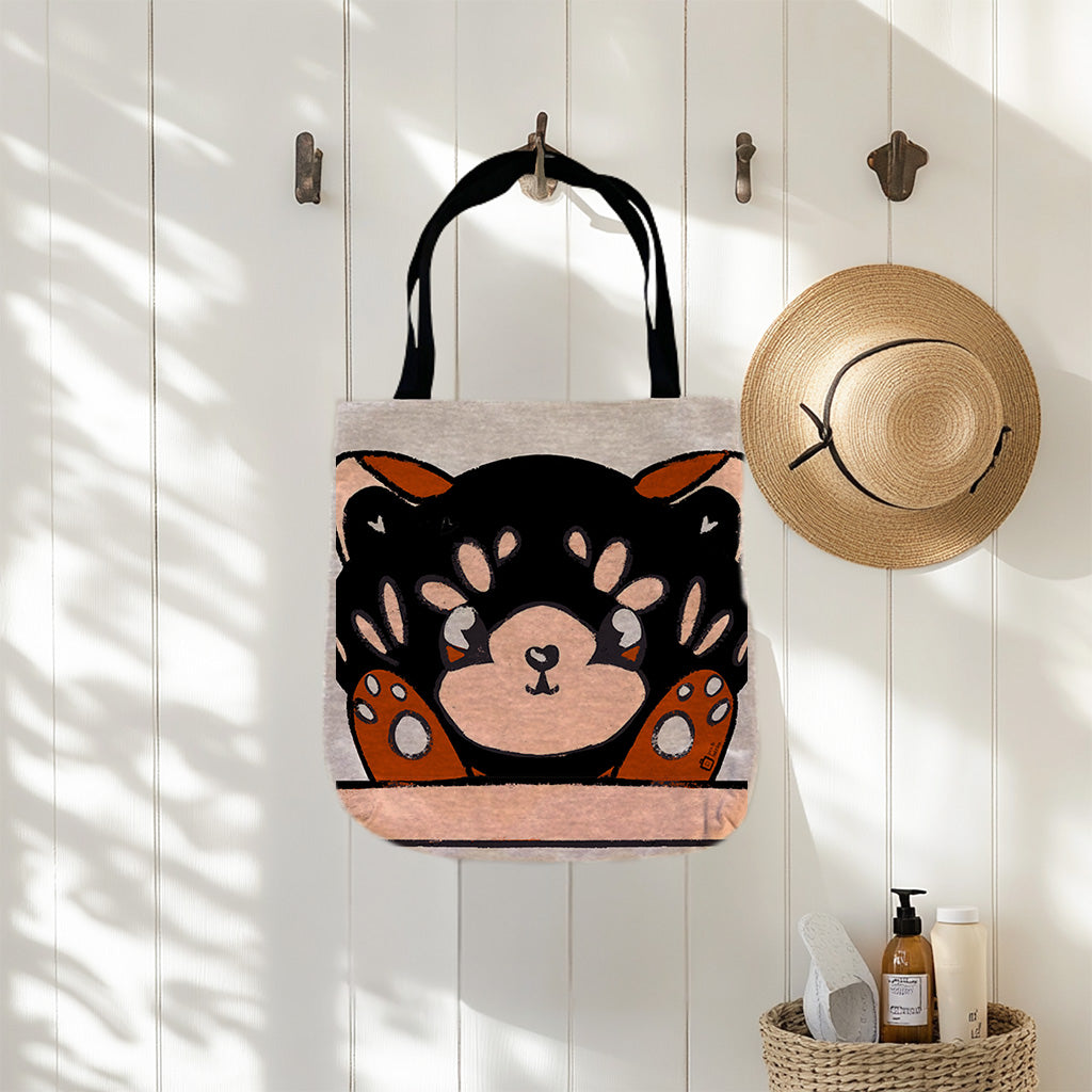 Red Panda Woven Tote Bag