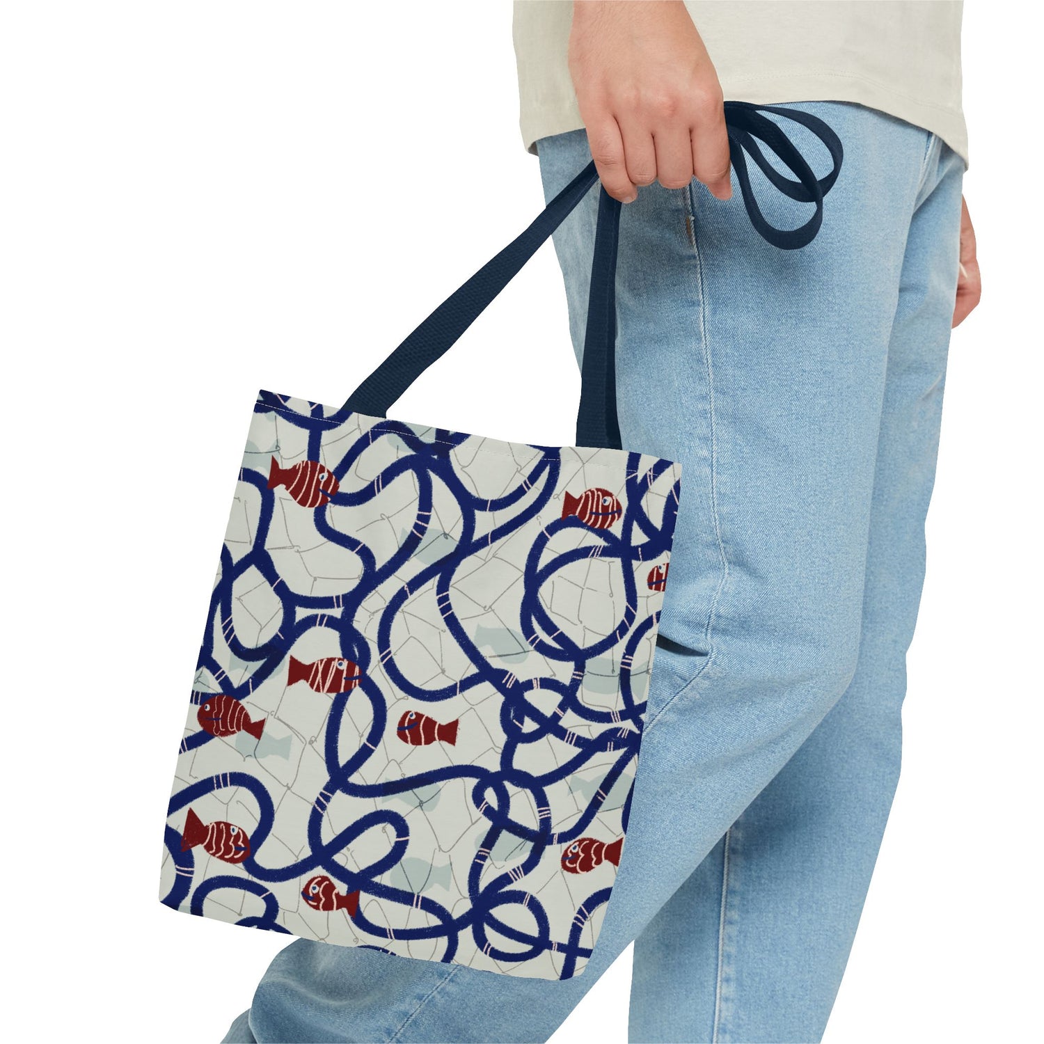 Close-up of the tote&
