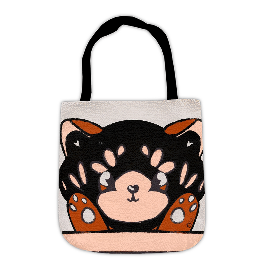 Red Panda Woven Tote Bag