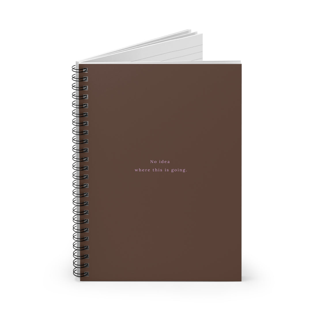 Poetic mocha notebook with quote – journaling gift for creative detours | Poetisches Notizbuch in Mocha mit Zitat – Geschenk für kreative Umwege