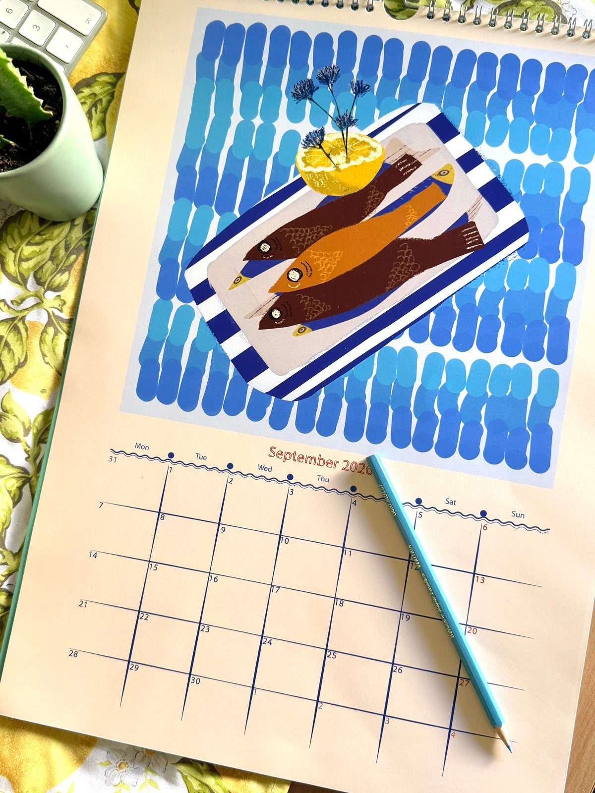 Coastal Days – Illustrated Wall Calendar 2026–2027